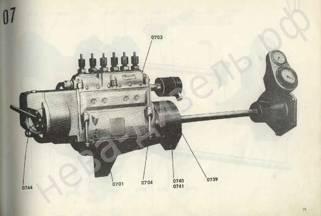 Привод топливного насоса   Шкода S-160  