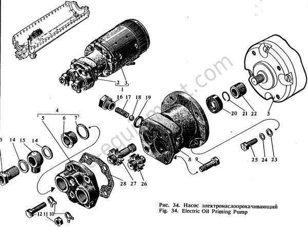 Электрический маслопрокачивающий насос Д6 С2